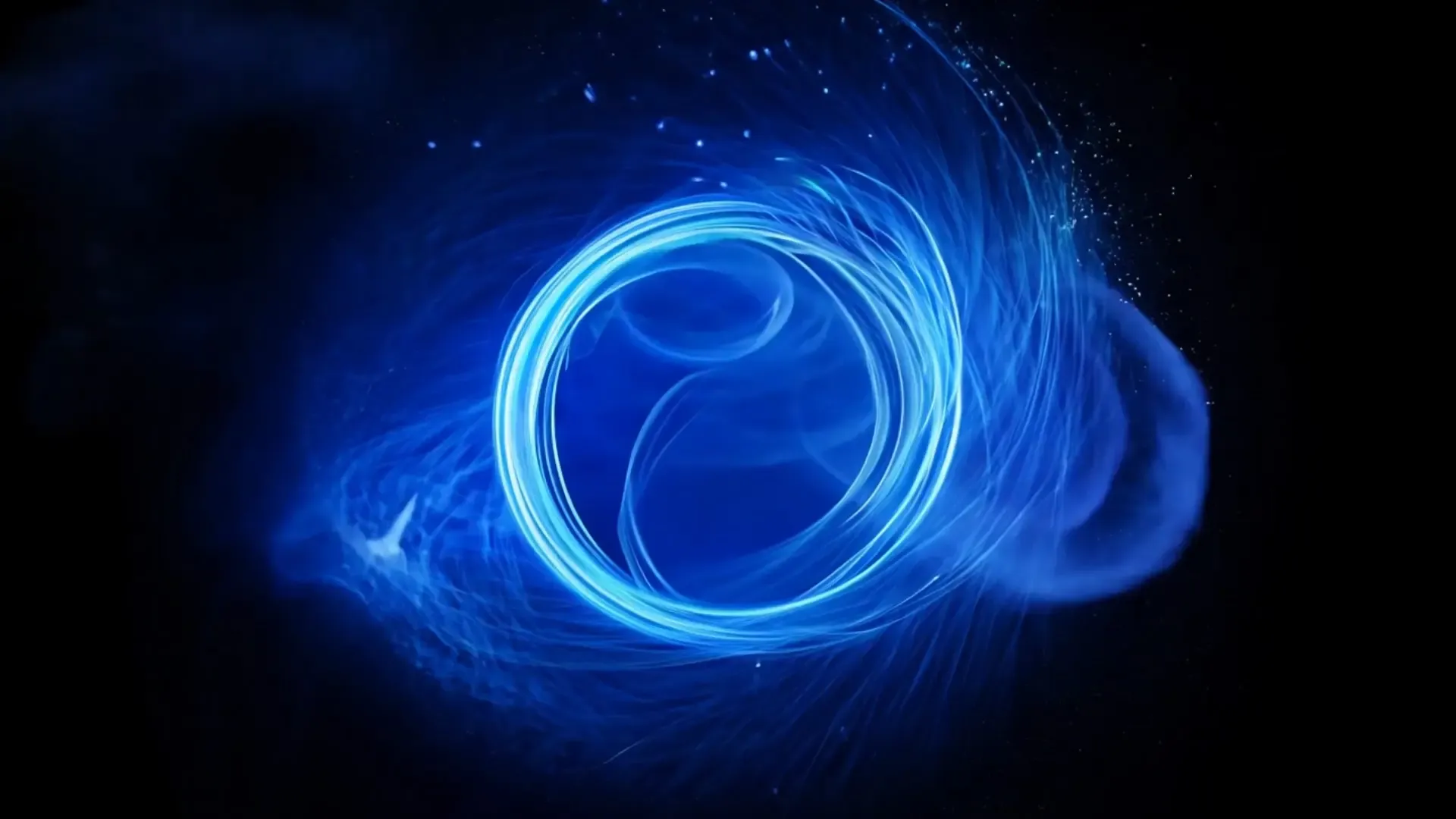 Blue Smoke Whirl Background for Logo Animation
